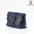 Ladies bag – black, with beautiful design, shoulder bag 3007.