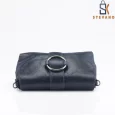 Ladies bag – black, with beautiful design, shoulder bag 3007.