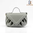 Ladies bag – black, gray or gold, with beautiful design, with triangular lid 3008.