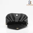 Ladies bag – black, gray or gold, with beautiful design, with triangular lid 3008.
